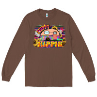 Chestnut trippy hippie Long Sleeve Tee - NancyCooperArtShop