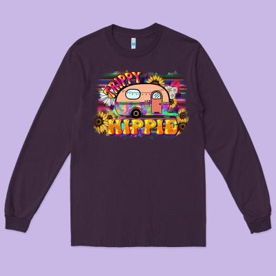 Trippy Hippie Long Sleeve Tee Designed By Nancycooperartshop
