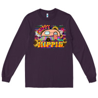 Plum trippy hippie Long Sleeve Tee - NancyCooperArtShop