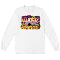White trippy hippie Long Sleeve Tee - NancyCooperArtShop