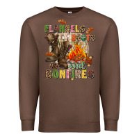 Chestnut Flannels boots and bonfires Premium Sweatshirt - NancyCooperArtShop
