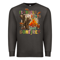 Smoke Flannels boots and bonfires Premium Sweatshirt - NancyCooperArtShop