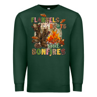 Sports Green Flannels boots and bonfires Premium Sweatshirt - NancyCooperArtShop