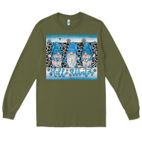 Army Green hello winter gnome Long Sleeve Tee - JahusDesignShop