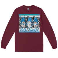 Burgundy hello winter gnome Long Sleeve Tee - JahusDesignShop