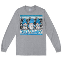 Heather Grey hello winter gnome Long Sleeve Tee - JahusDesignShop