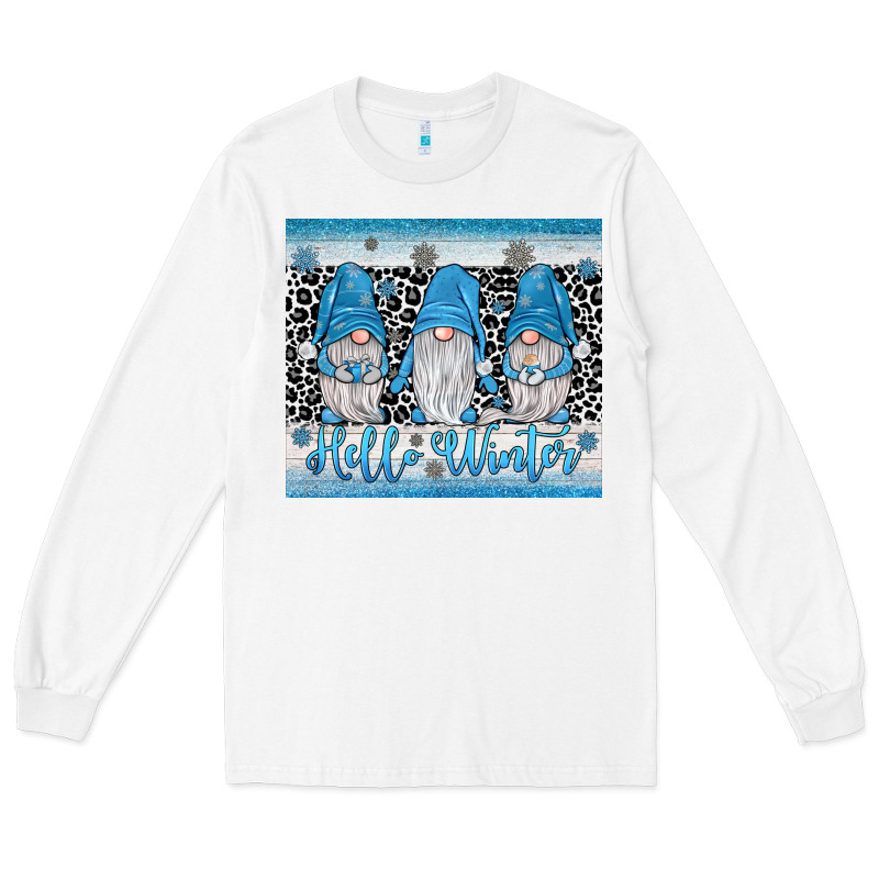 Hello Winter Gnome Long Sleeve Tee by JahusDesignShop | Teevron