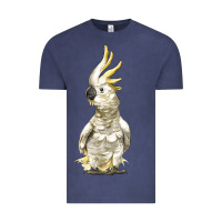 Vintage Denim Cockatoo Bird Vintage Tee - LillyAllenDesigns