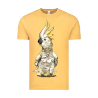 Vintage Mustard Cockatoo Bird Vintage Tee - LillyAllenDesigns
