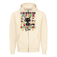 Sandshell i survived 100 days it's fine i'm fine Zipper Hoodie - Artiststas