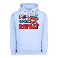 Pigment Grape Ice Coffee Nurse Repeat Urban Hoodie - FaDigitalArtStudio