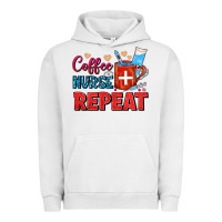 Pigment Lunar Rock Coffee Nurse Repeat Urban Hoodie - FaDigitalArtStudio