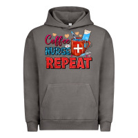 Pigment Tornado Coffee Nurse Repeat Urban Hoodie - FaDigitalArtStudio