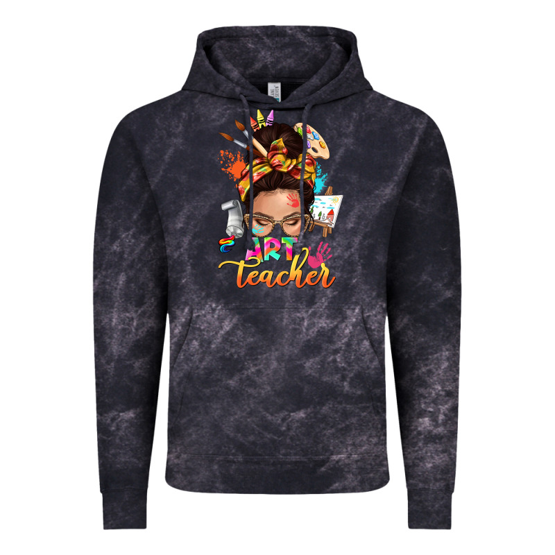 Art Teacher Messy Bun Vintage Hoodie by NancyCooperArtShop | Teevron