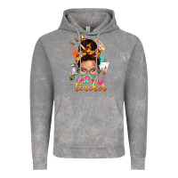 Cloud Rock art teacher messy bun Vintage Hoodie - NancyCooperArtShop