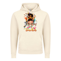 Vintage Artic art teacher messy bun Vintage Hoodie - NancyCooperArtShop