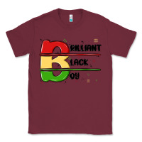 Burgundy black boy Classic Tee - MaliasSmallBusiness