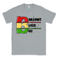 Heather Grey black boy Classic Tee - MaliasSmallBusiness