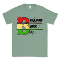 Sage black boy Classic Tee - MaliasSmallBusiness