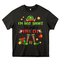 Asphalt im not  im just a tall elf Heavy Core Tee - FaDigitalArtStudio