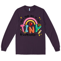 Plum its a good day to teach tiny humans Long Sleeve Tee - MaliasSmallBusiness