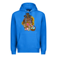 True Royal Western Rabbit with sunflowers Easter Day Premium Hoodie - HowdyJamesFarm