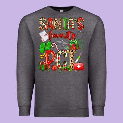 Santa's Favorite Pct Premium Sweatshirt Designed By Texasbilliewilder