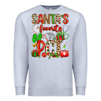Heather Grey santa's favorite pct Premium Sweatshirt - texasbilliewilder