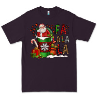 Plum fa la la la la christmas santa claus coffee cup Premium Tee - FaDigitalArtStudio