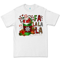 White fa la la la la christmas santa claus coffee cup Premium Tee - FaDigitalArtStudio