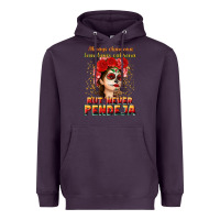 Plum Always Chingona sometimes cabrona but never pendej Heavyweight Hoodie - NancyCooperArtShop