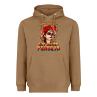 Toasted Coconut Always Chingona sometimes cabrona but never pendej Heavyweight Hoodie - NancyCooperArtShop