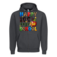Smoke happy 100 th days of school Zipper Hoodie - Artiststas