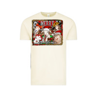 Vintage Arctic merry christmas goats Vintage Tee - Jasminsmagicworld