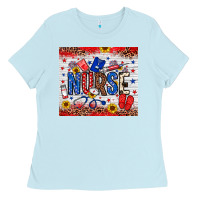 Baby Blue American Nurse 20oz tumbler Ladies Tee - Neo Western