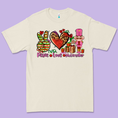 Peace Love Nutcraker Premium Tee Designed By Adodesignshop