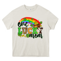 Cream One lucky mom St. Patricks Day Heavy Core Tee - Neo Western