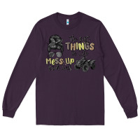 Plum the best things in life mess up your hair Long Sleeve Tee - MaliasSmallBusiness