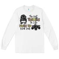 White the best things in life mess up your hair Long Sleeve Tee - MaliasSmallBusiness