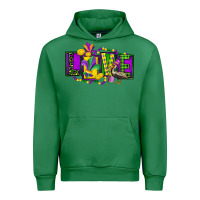 Emerald mardi gras love Urban Hoodie - FaDigitalArtStudio