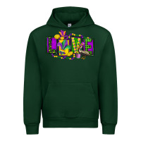 Forest Green mardi gras love Urban Hoodie - FaDigitalArtStudio