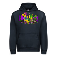 Navy mardi gras love Urban Hoodie - FaDigitalArtStudio