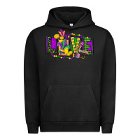 Pigment Black mardi gras love Urban Hoodie - FaDigitalArtStudio