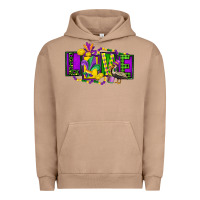 Pigment Burro mardi gras love Urban Hoodie - FaDigitalArtStudio