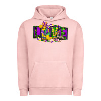 Pigment Salmon mardi gras love Urban Hoodie - FaDigitalArtStudio