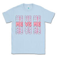 Dusty Blue me vs me Classic Tee - MaliasSmallBusiness