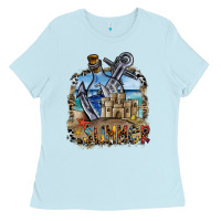 Baby Blue summer Ladies Tee - SublimationCraftShop