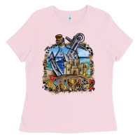 Bubblegum Pink summer Ladies Tee - SublimationCraftShop