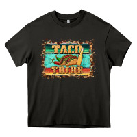Asphalt taco tribe western background Heavy Core Tee - BarkalooDesign