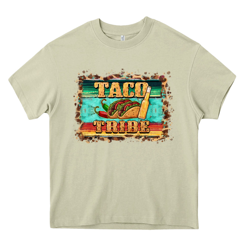 Taco Tribe Western Background Heavy Core Tee by BarkalooDesign | Teevron